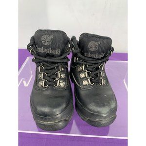 Timberland Toddlers Black Full Grain Hiker Boots Size 6